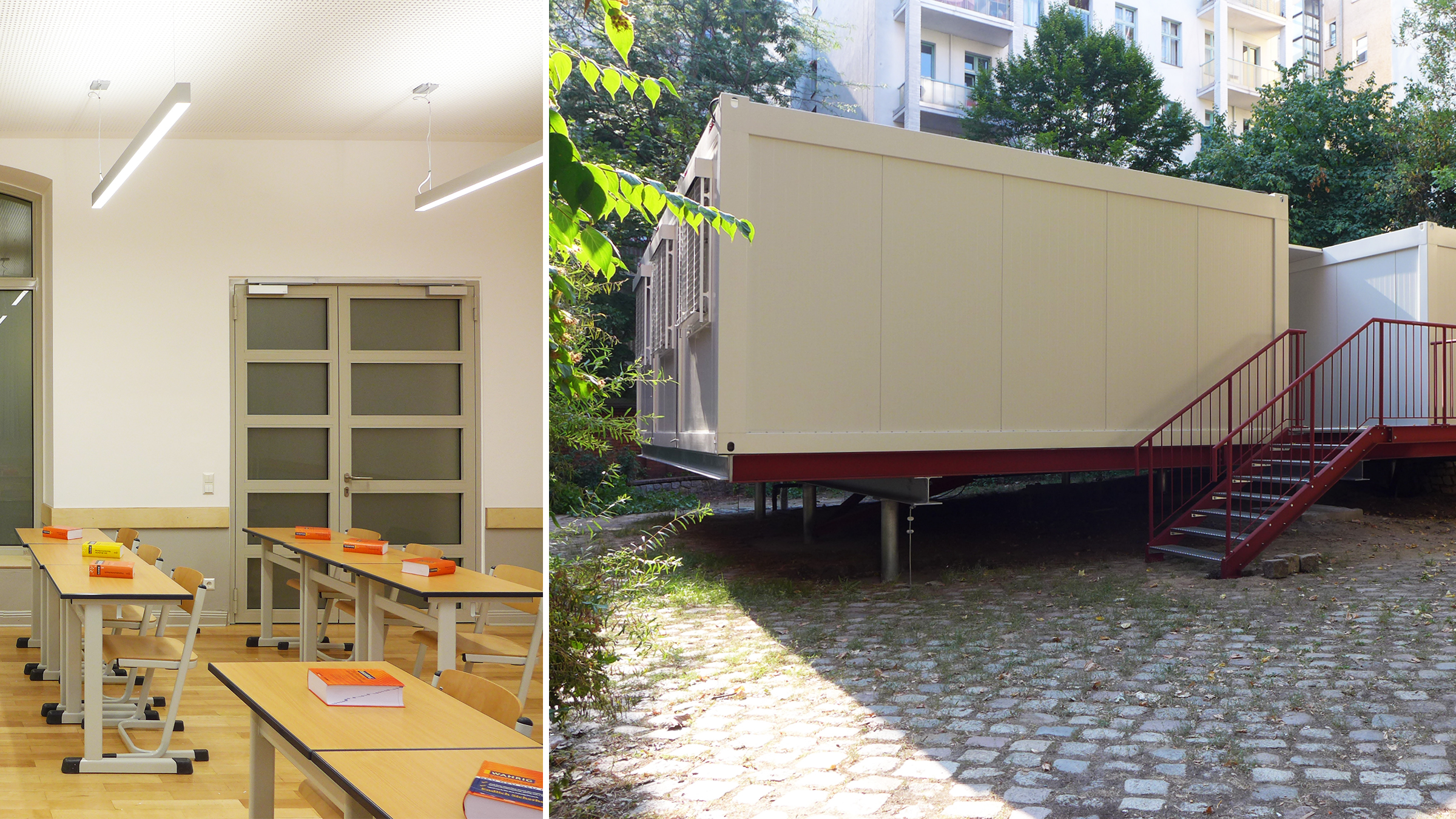 Sanierung Refik-Veseli-Schule | Klassenraum & Containerbau