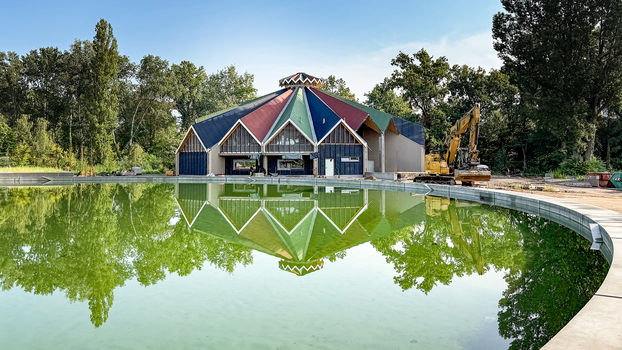 Baufortschritt Englisches Dorf im Spreepark